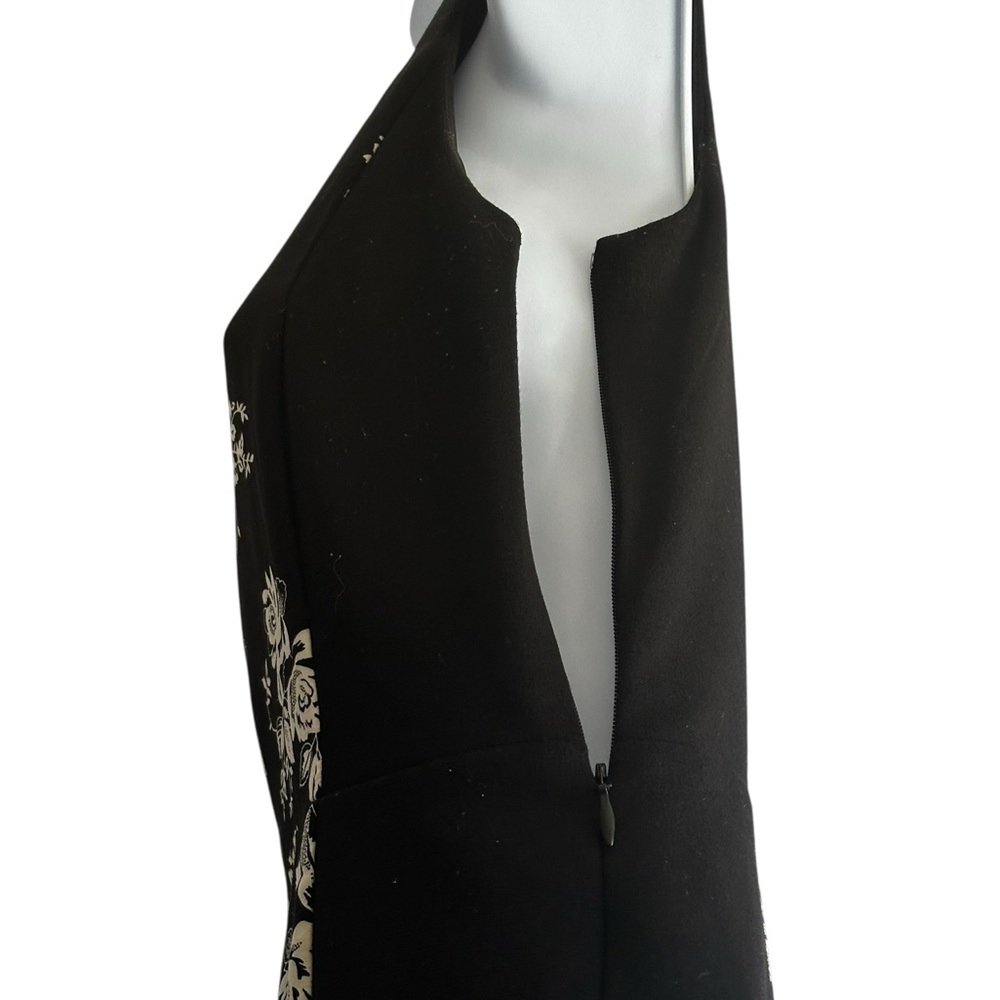 Eric + lani Black & White Floral Dress, Gothic Style,Whimsical Design,Romantic - Picture 3 of 16